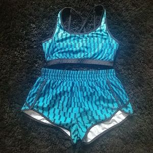 Size M   Sports bra and shorts